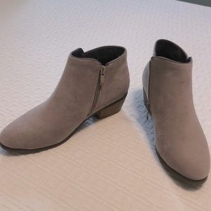 Light tan booties
